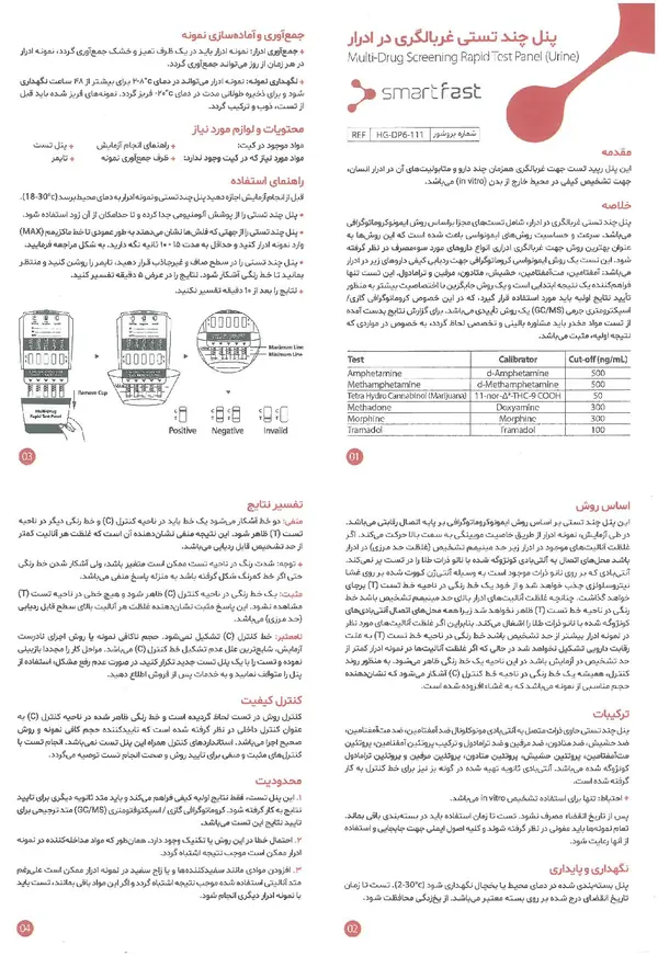 کیت عدم اعتیاد اسمارت فست ۱۰ پنله