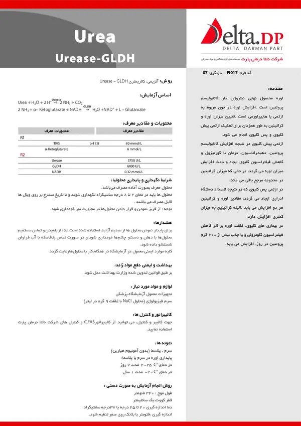 کیت اوره دلتادرمان