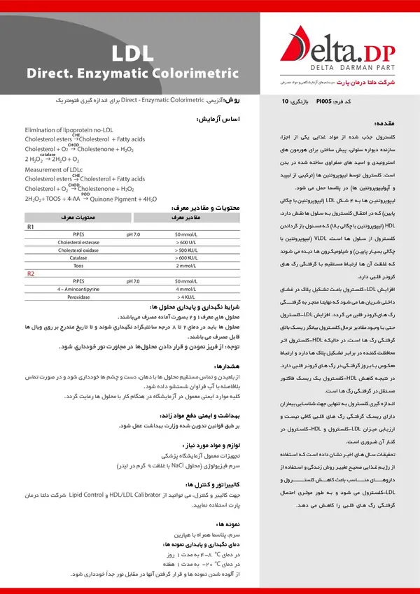 کیت LDL دلتادرمان