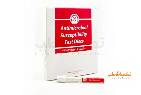 دیسک آنتی بیوگرام آموکسی سیلین کلاولانیک اسید AMC پادتن طب